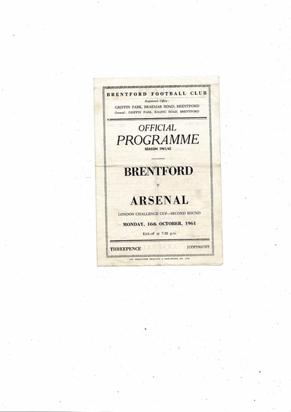 Latest Football Programmes listed so far today