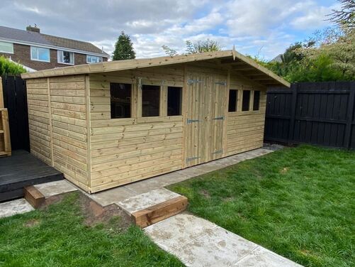 #A002 18x10 Apex Reverse Shed