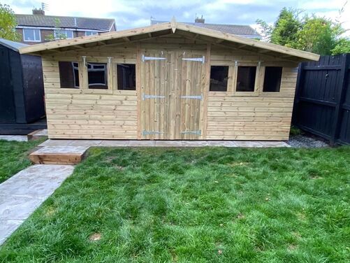 #A002 18x10 Apex Reverse Shed