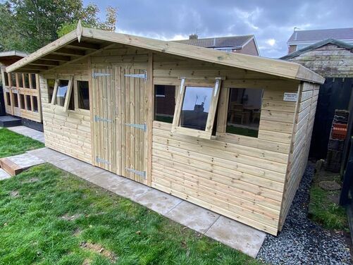 #A002 18x10 Apex Reverse Shed