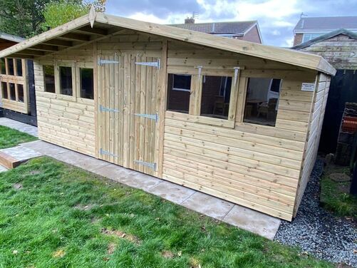 #A002 18x10 Apex Reverse Shed