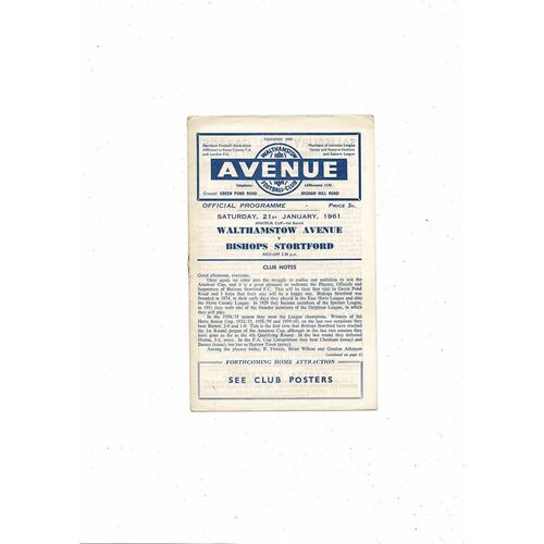 Non League FA Amateur Cup Football Programmes