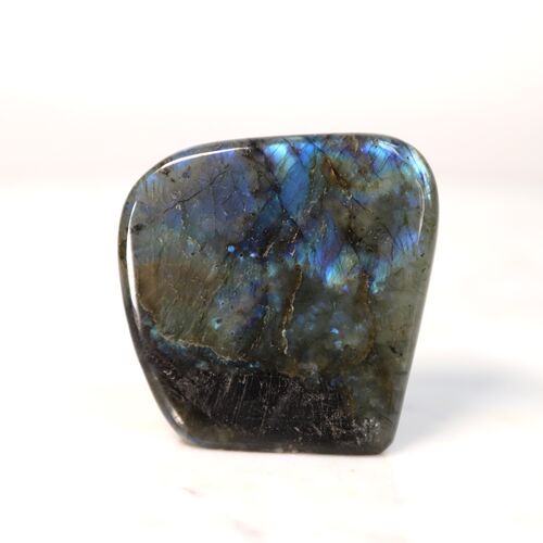 Labradorite, Pyrite & Amethyst Freeform set