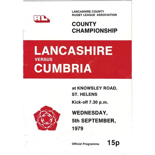 Northern Rugby League County Championship Programmes
