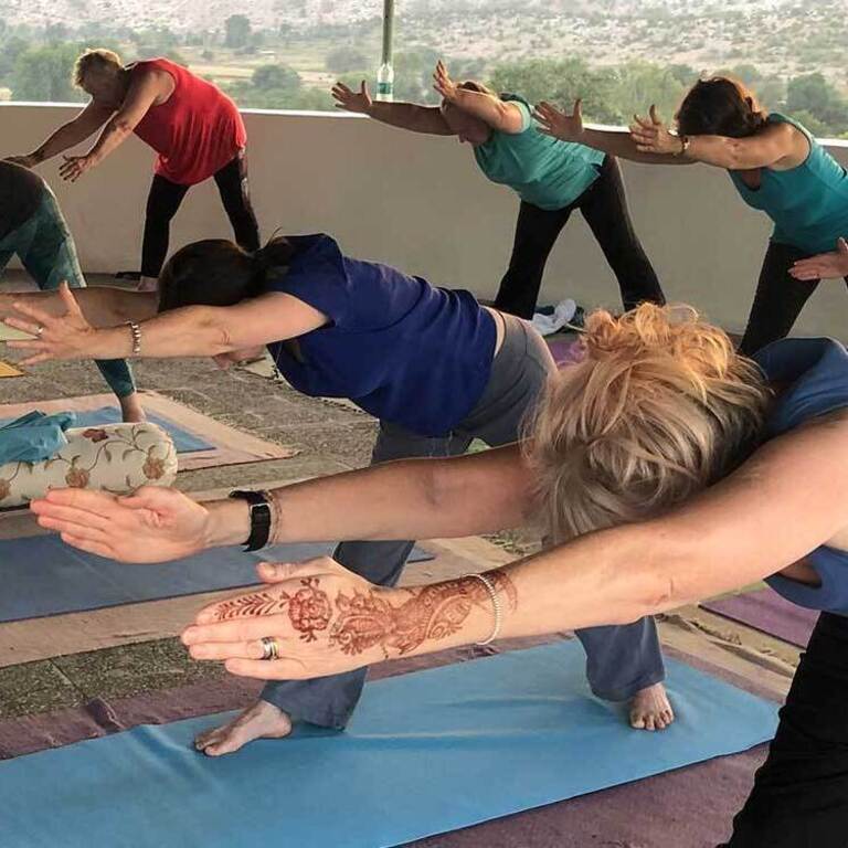 Yoga class in Surrey with Clare