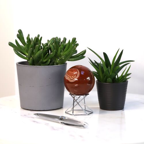 Carnelian Agate Sphere
