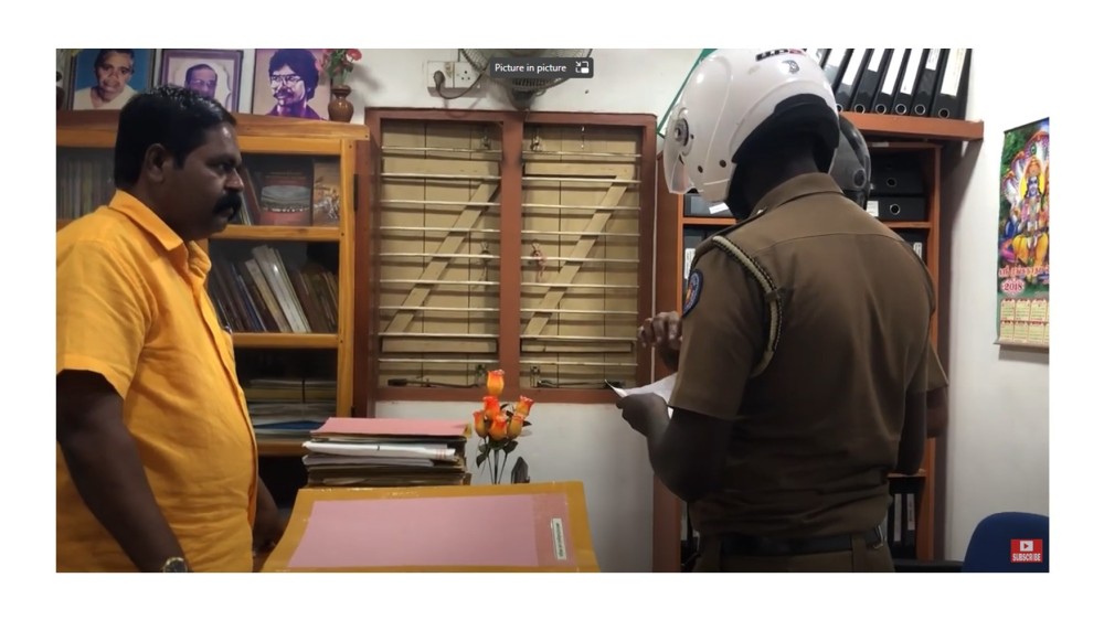 சிங்களத்தில் கட்டளையினைக் கொண்டு வந்த பொலிசார் ஏற்க மறுத்த சிறீதரன் எம்.பி