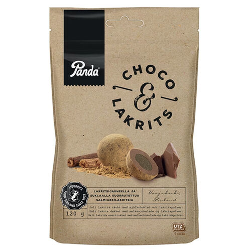 Panda Salty Caramel Choco & Lakrits 120g