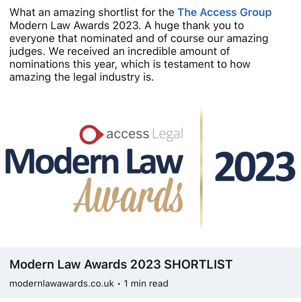 Modern Law Awards 2023 Shortlisted