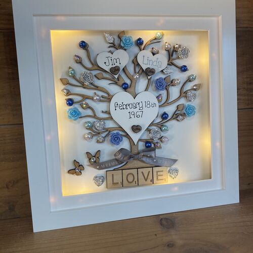 “ Floral love “ wedding frame
