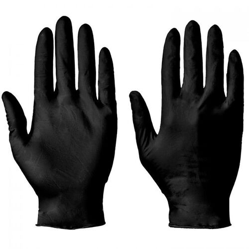 Black Powder Free Nitrile Gloves