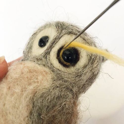 Bergin & Bath Needle Felting Kit - Owl