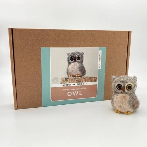 Bergin & Bath Needle Felting Kit - Owl