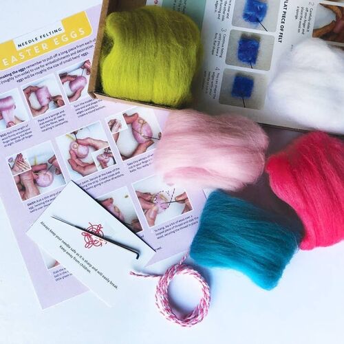 Bergin & Bath Needle Felting Kit - Easter Eggs