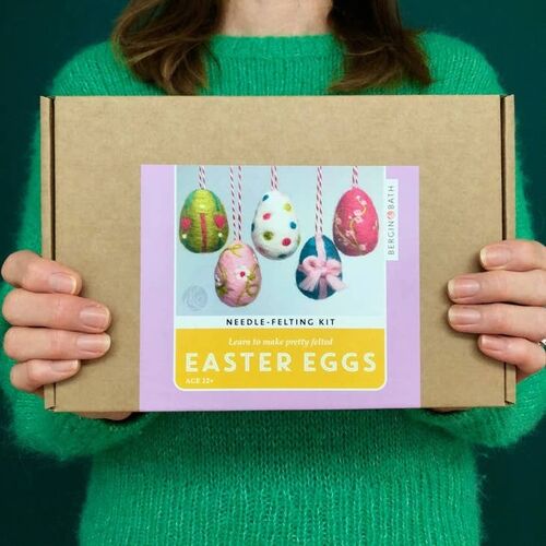 Bergin & Bath Needle Felting Kit - Easter Eggs