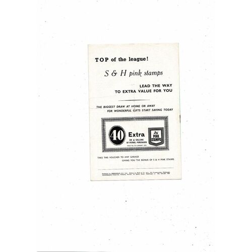 1969/70 Hibernian v Celtic Football Programme January 17th