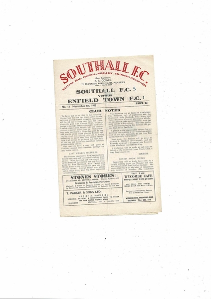 More Football Programmes listed today