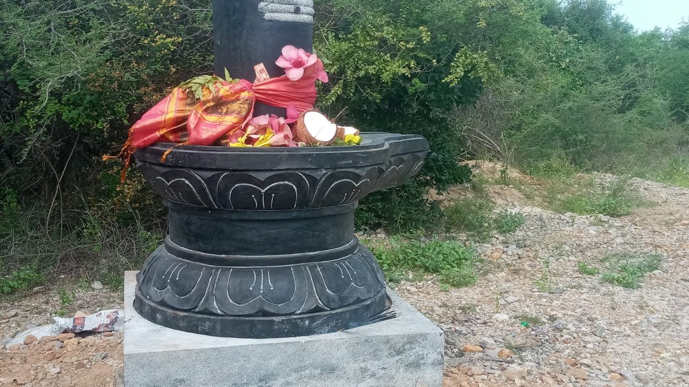 வடமராட்சி கிழக்கு பிரதேசத்தில் திடீரென தோன்றிய சிவலிங்கம்