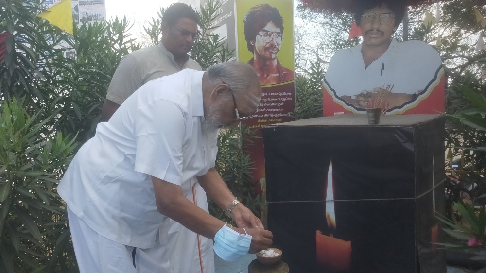 தியாக தீபம் திலீபன் நினைவிடத்தில் அஞ்சலி