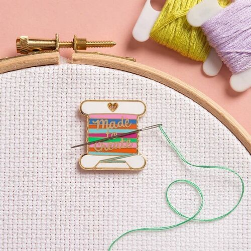 Caterpillar Cross Stitch Bobbin Needle Minder