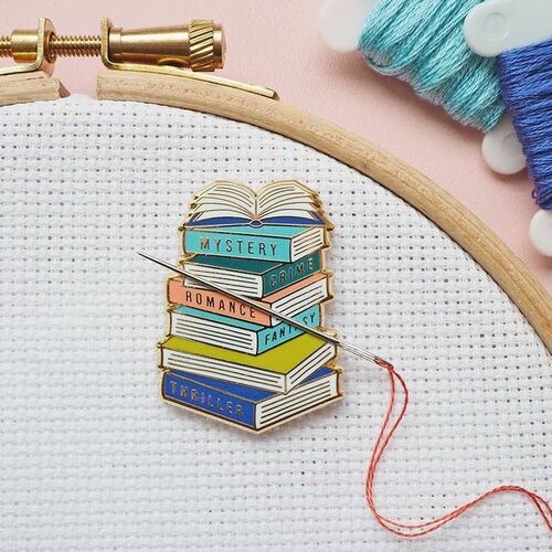 Caterpillar Cross Stitch Book Needle Minder