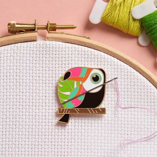 Caterpillar Cross Stitch Toucan Needle Minder