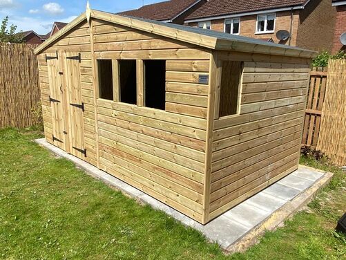 #A011 14x8 Apex Reverse Shed