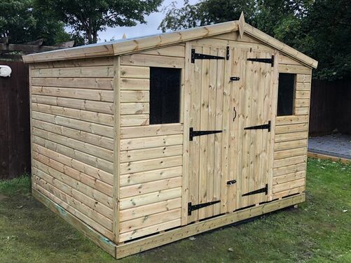 #A012 10x8 Apex Reverse Shed