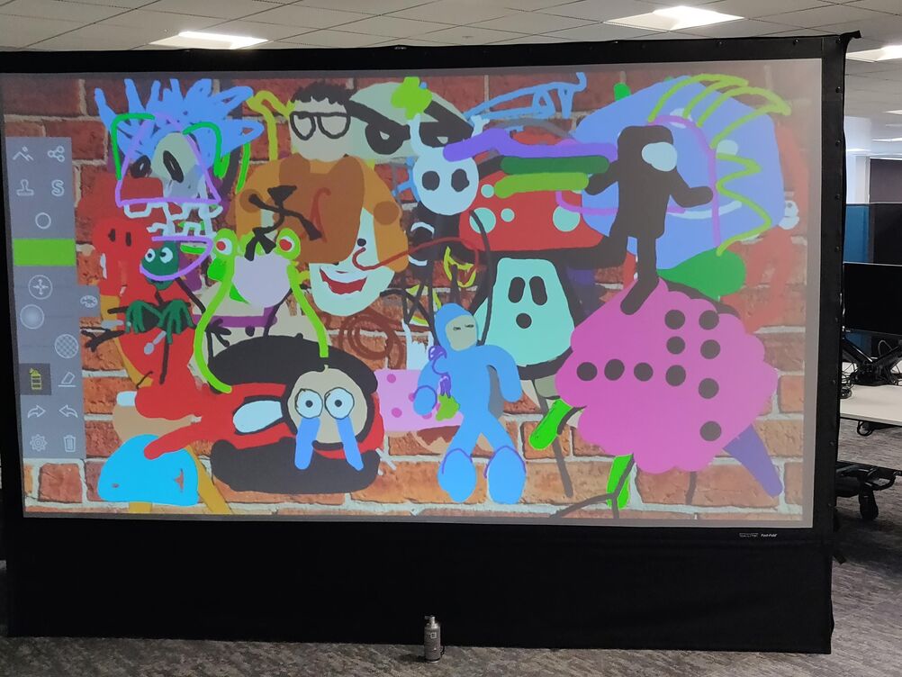 Digital Graffiti Wall Hire