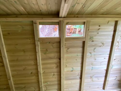 #A015 12x11 Apex Shed with Log Store