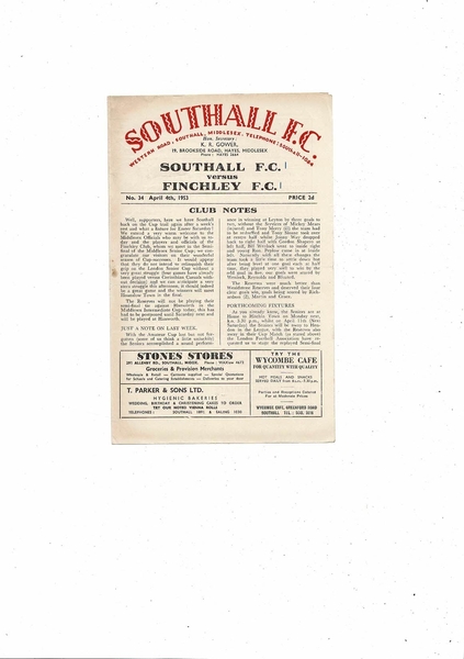 Latest Football Programmes Listed today