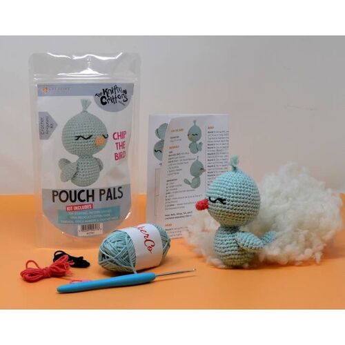 Knitty Critters Pouch Pals - Chip The Bird