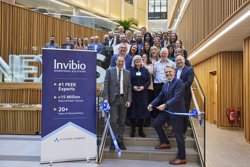 Invibio opens new orthopaedic medical device product development and manufacturing centre