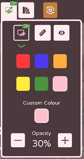 Screen masking Drop Down Menu