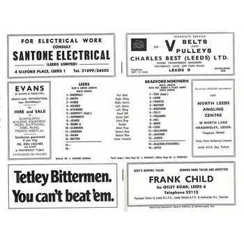 1973 Leeds v Bradford Northern (25/09/1973) Yorkshire Cup Competition Semi-Final Rugby League Programme