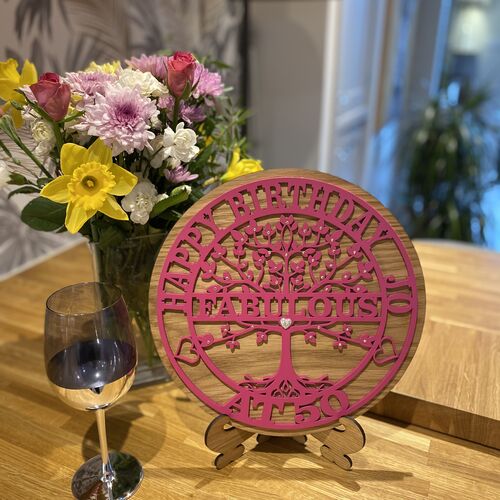 Customised Tree Of Life Birthday Gift | Custom Birthday Present | Tree Of Life Monogram