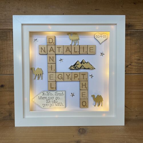 Bespoke Scrabble Word Art