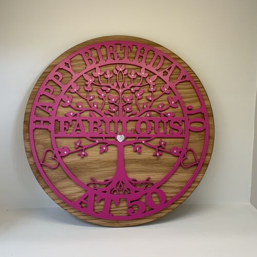 Customised Tree Of Life Birthday Gift | Custom Birthday Present | Tree Of Life Monogram