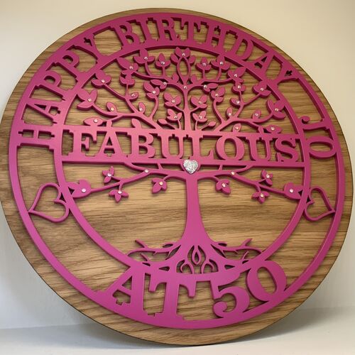 Customised Tree Of Life Birthday Gift | Custom Birthday Present | Tree Of Life Monogram