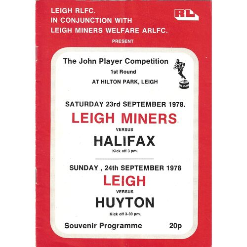 Huyton Away Rugby League Programmes