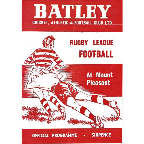 1970/71 Batley v Leeds (26/09/1970) Rugby League Programme