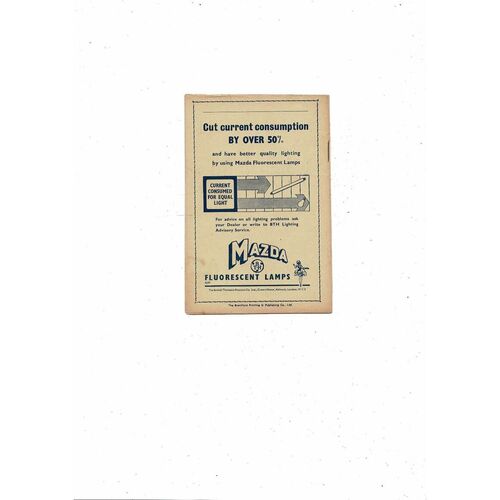 1948/49 Brentford v Sheffield Wednesday Football Programme