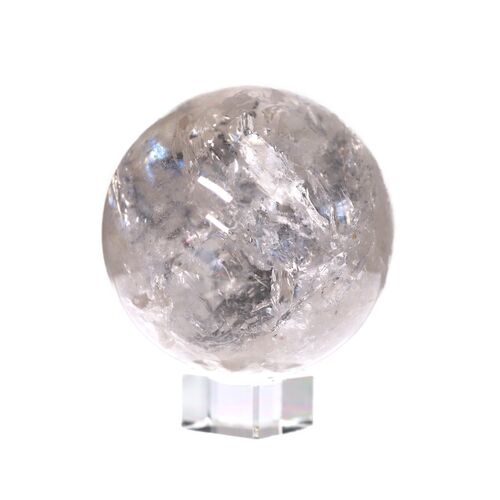 Lemurian quartz sphere