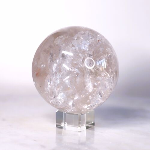 Lemurian quartz sphere
