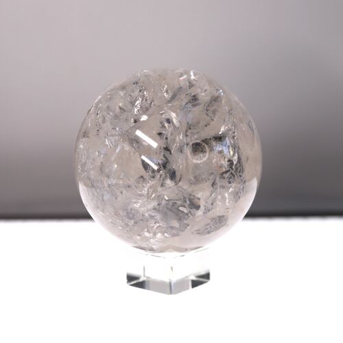 Lemurian quartz sphere