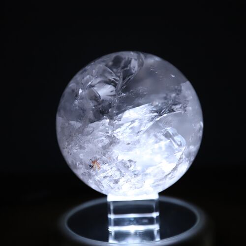 Lemurian quartz sphere