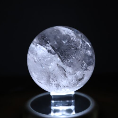Lemurian quartz sphere