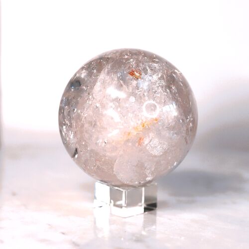 Lemurian quartz sphere