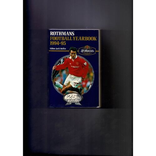 Rothmans Football Yearbook 1994/95 Softback