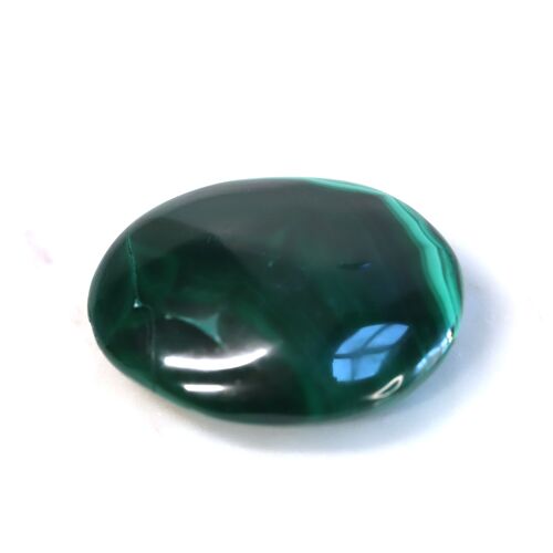 Malachite polished palm stone